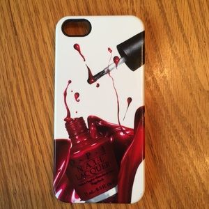 OPI iPhone 5/5s phone case EUC by My Case Couture